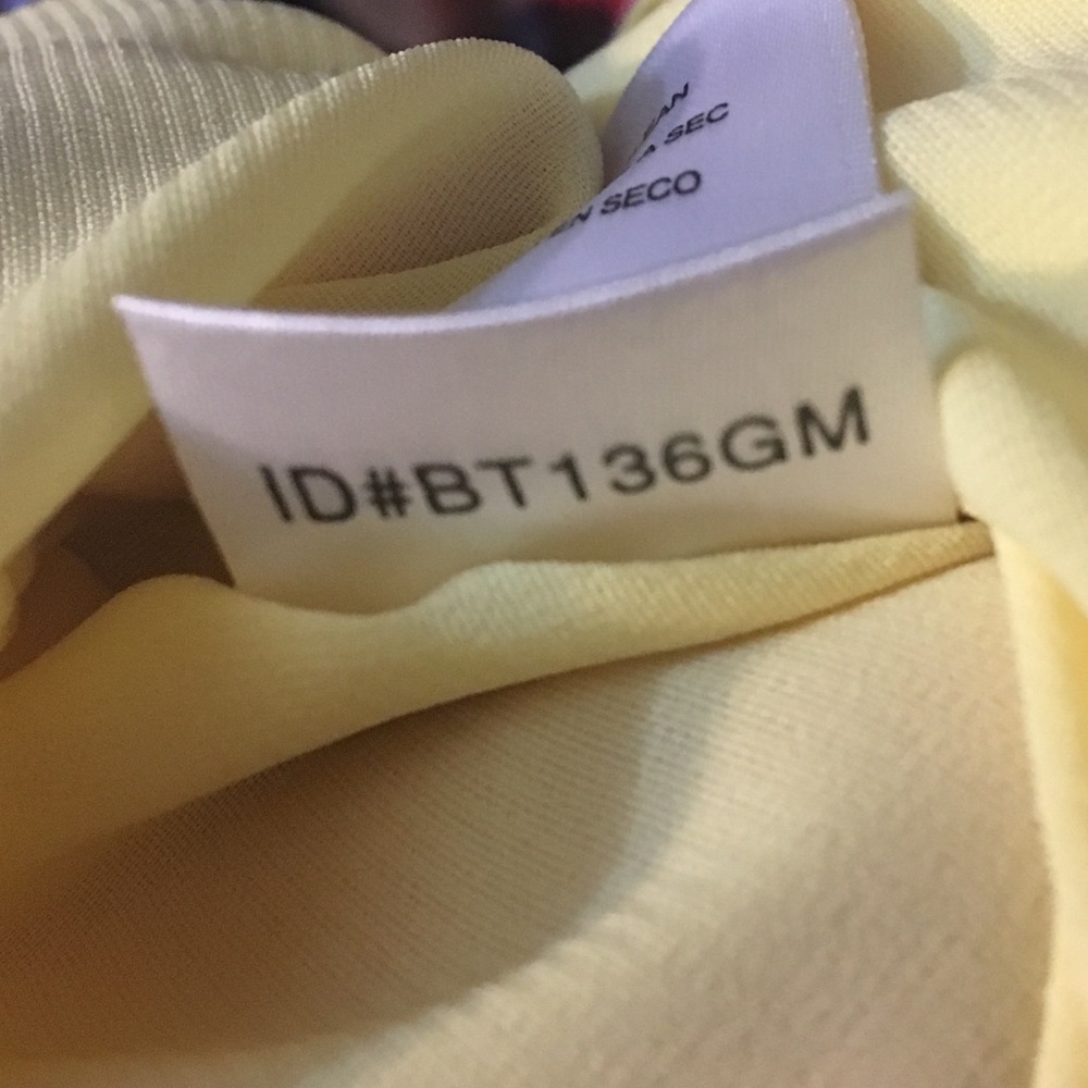 BCBGMaxAzria yellow ruffle dress - Picture 5 of 5